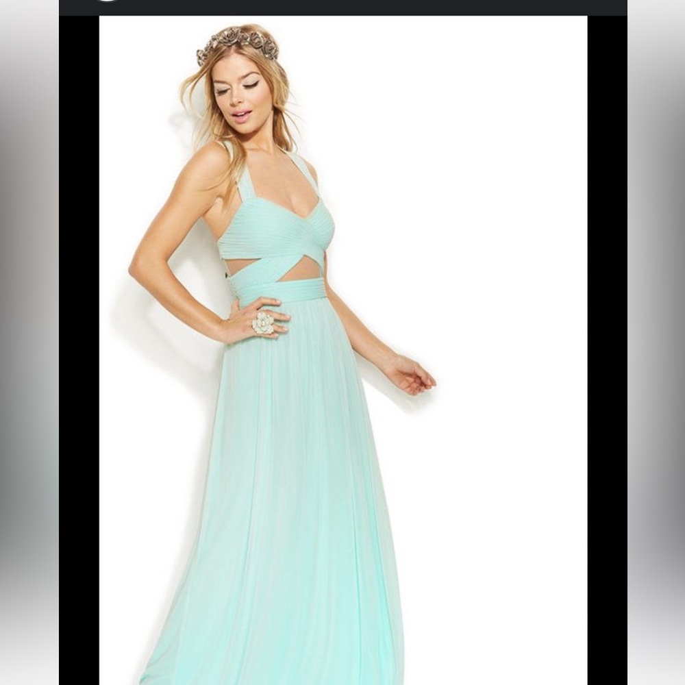 Chiffon Cut Out Illusion Size 10 Betsy & Adams Dress Formal NEW - Picture 14 of 14